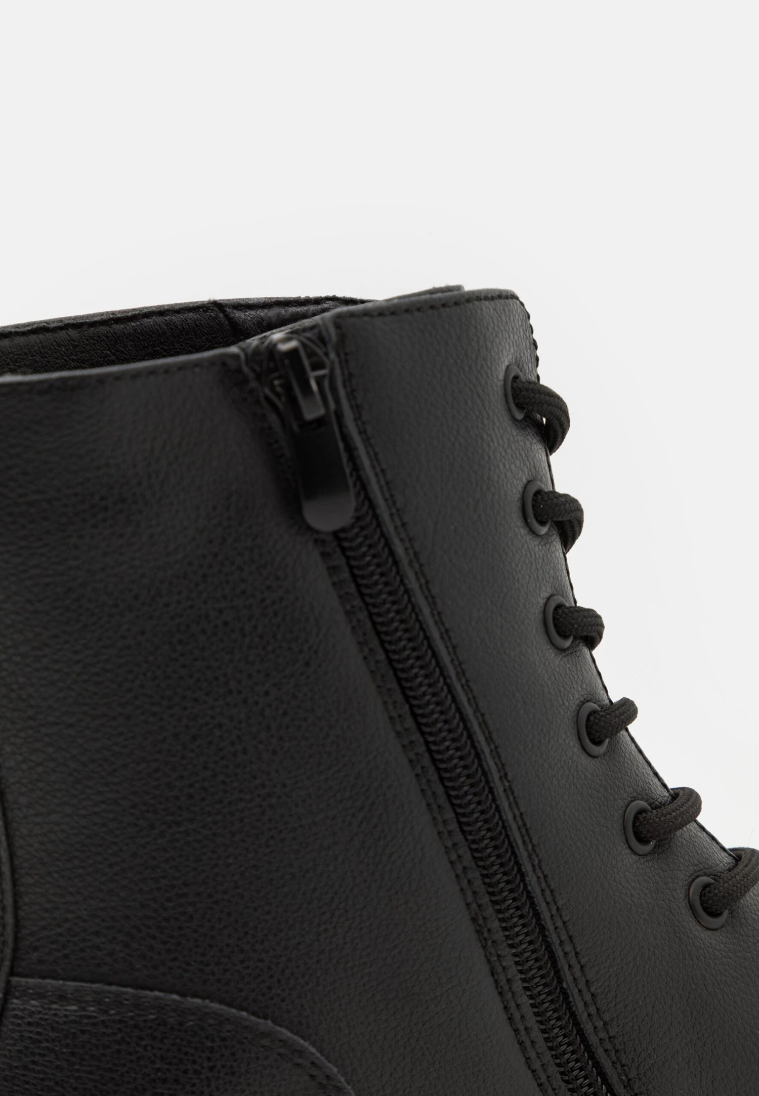 YOURTURN Veterboots - Black 8 YOURTURN Veterboots - Black - Afbeelding 6