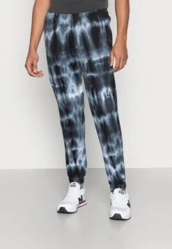 YOURTURN Monochrome Tie Dye Jogger Unisex - Trainingsbroek - Black/Off White