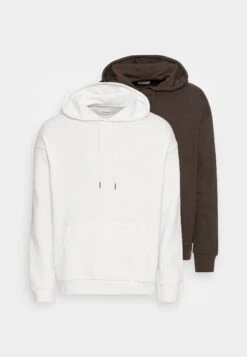 YOURTURN 2 Pack Unisex - Hoodie - Brown/Off White -Yourturn 1092ffc1bb8b490883d81c8bd949767a