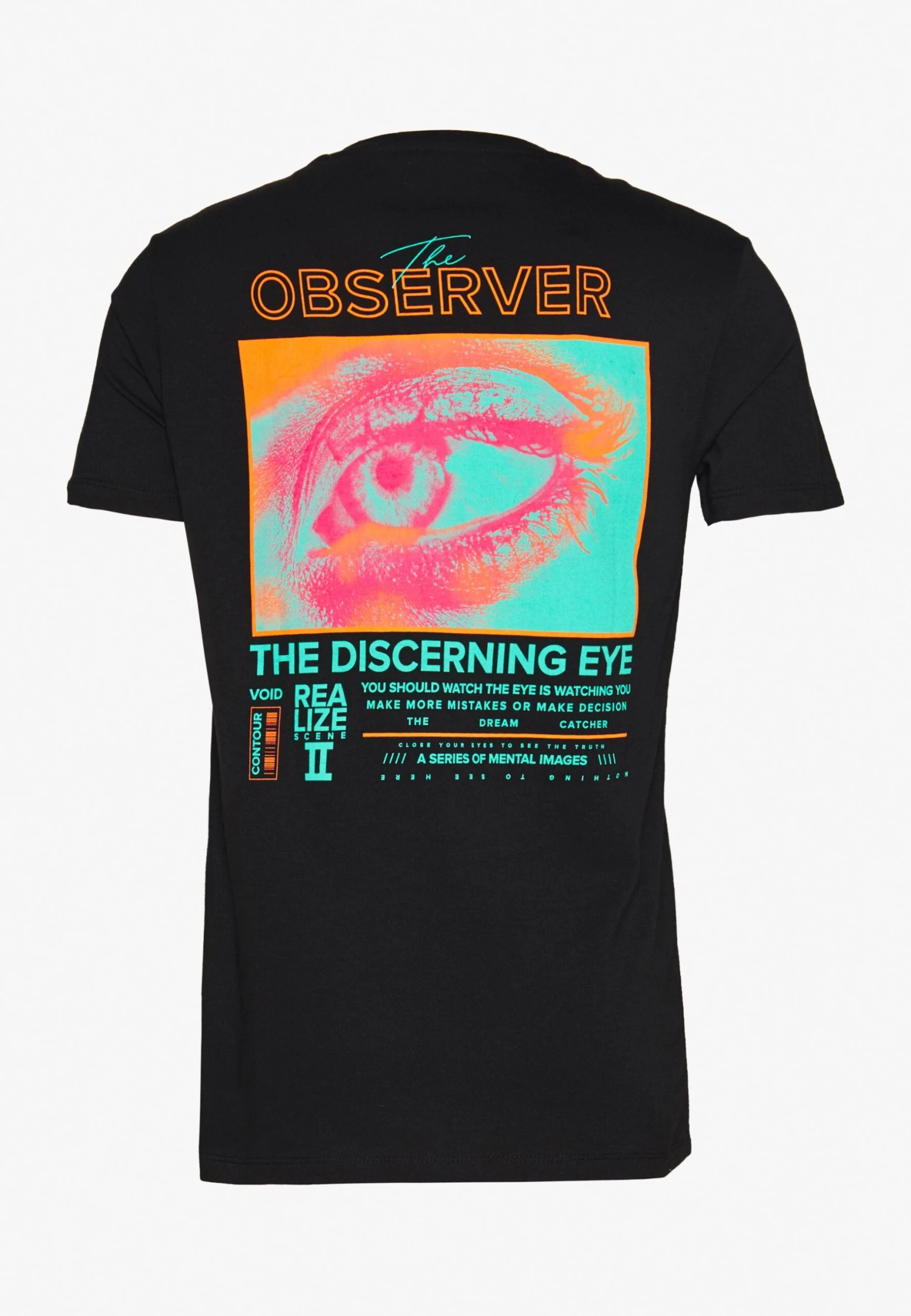YOURTURN Unisex Observer- T-Shirt Print - Black 3 YOURTURN Unisex Observer- T-Shirt Print - Black