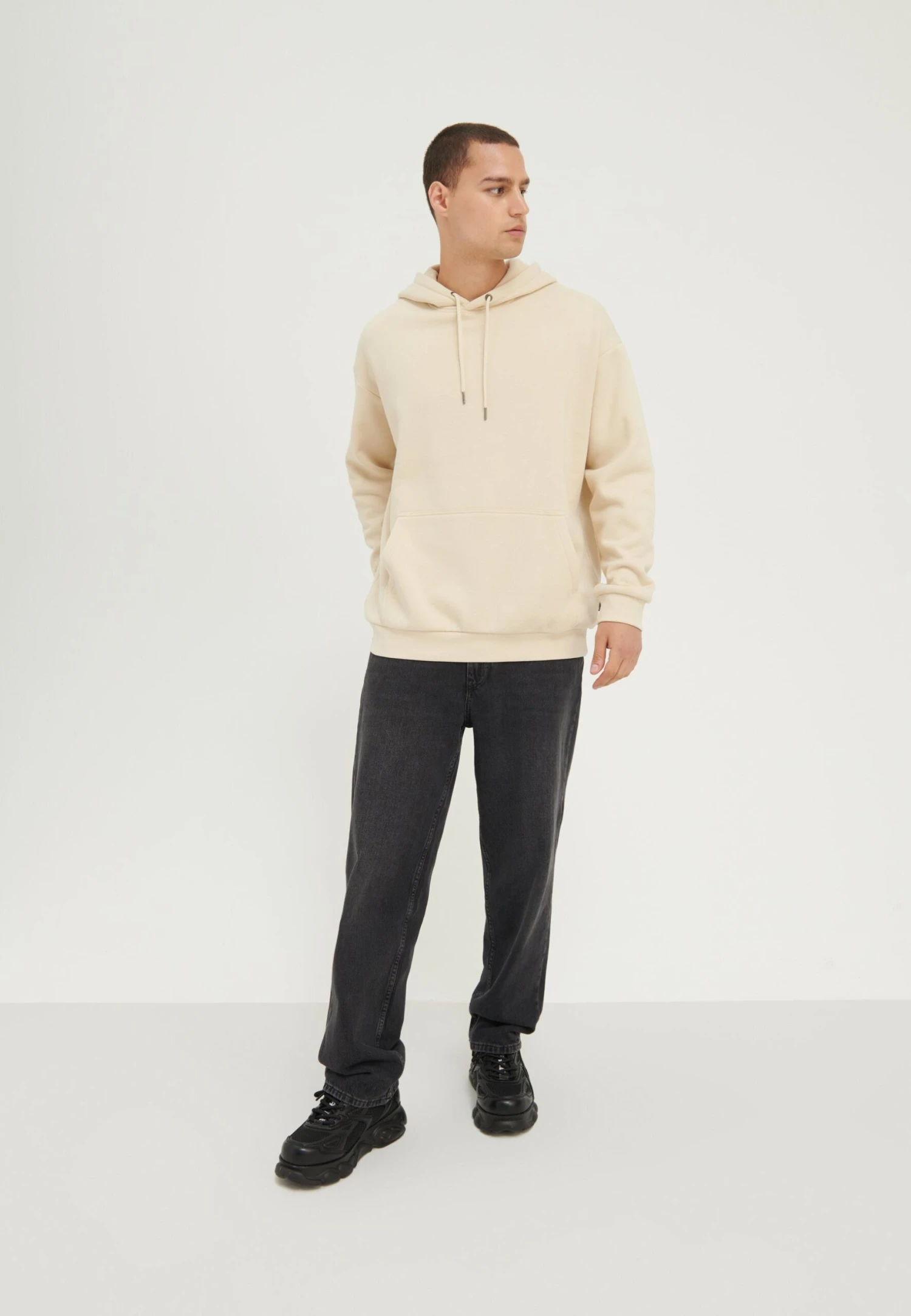 YOURTURN Unisex - Hoodie - Beige 4 YOURTURN Unisex - Hoodie - Beige - Afbeelding 2