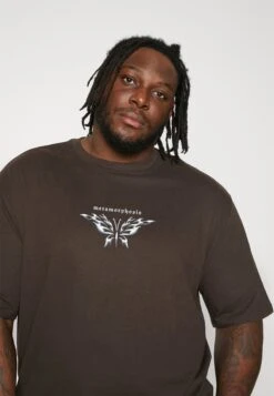 YOURTURN T-Shirt Print - Brown 11 YOURTURN T-Shirt Print - Brown -Yourturn 274ec546c91c453d8b961eea9c224a24