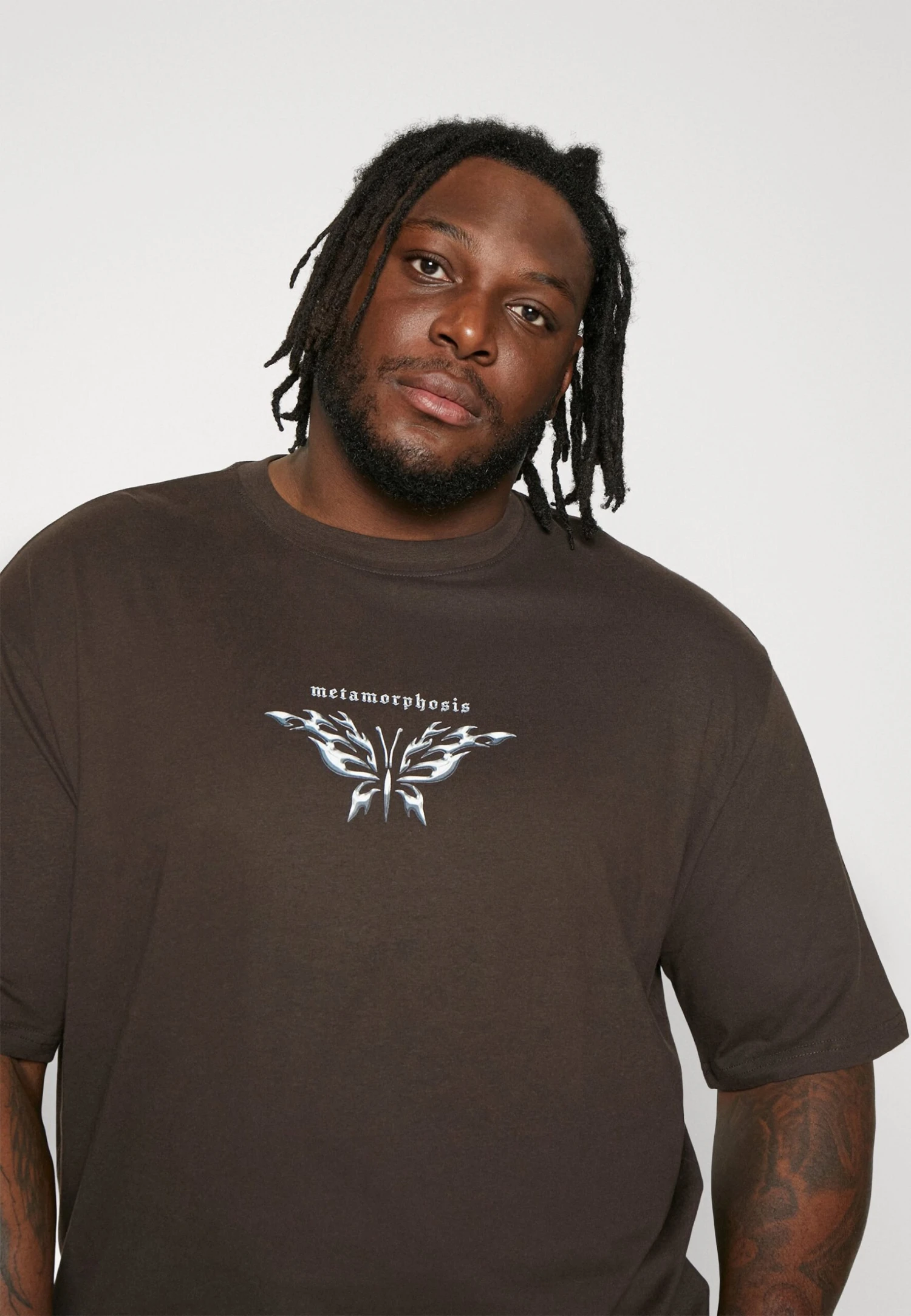 YOURTURN T-Shirt Print - Brown 6 YOURTURN T-Shirt Print - Brown - Afbeelding 4