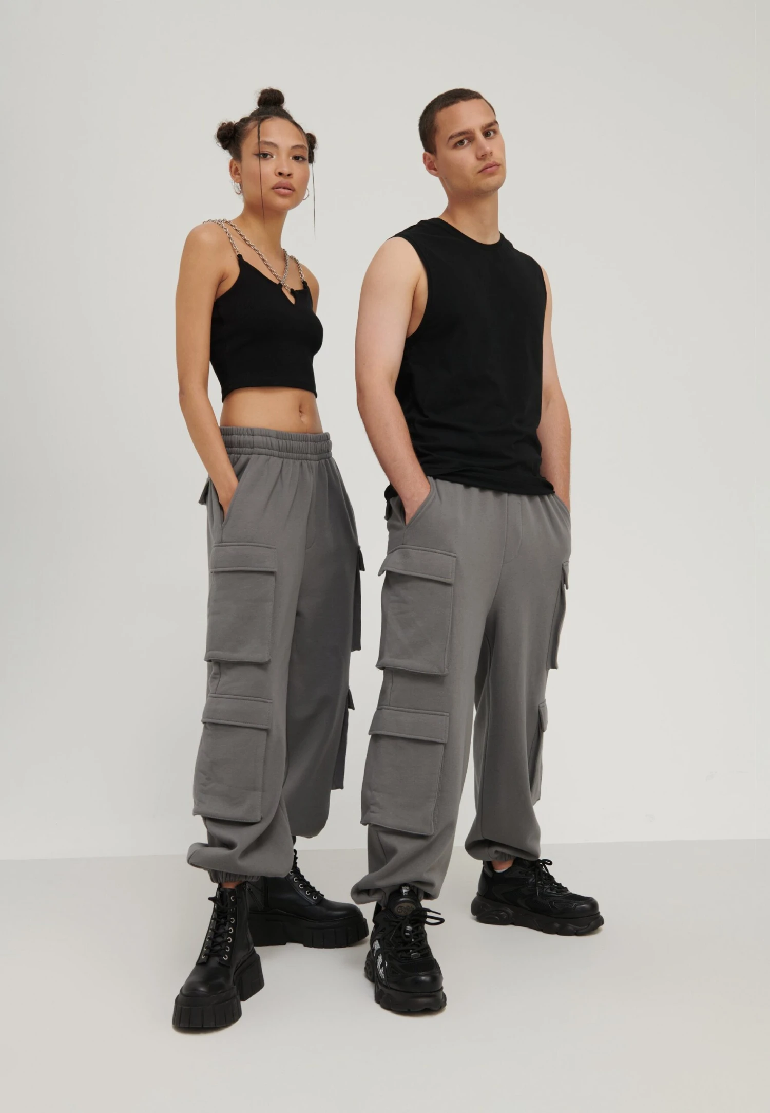 YOURTURN Unisex - Trainingsbroek - Dark Grey 4 YOURTURN Unisex - Trainingsbroek - Dark Grey - Afbeelding 2
