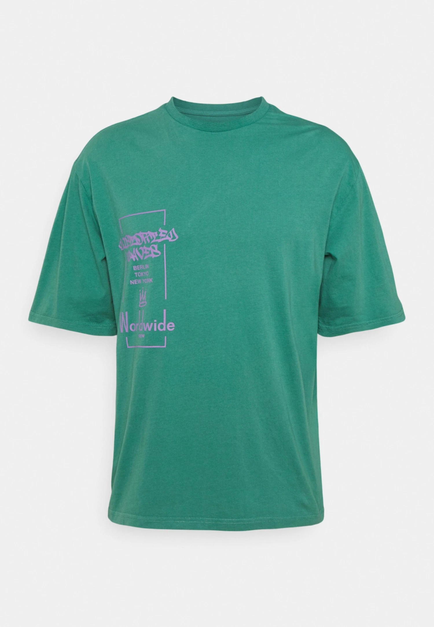 YOURTURN Print Wash Unisex - T-Shirt Print - Green 3 YOURTURN Print Wash Unisex - T-Shirt Print - Green