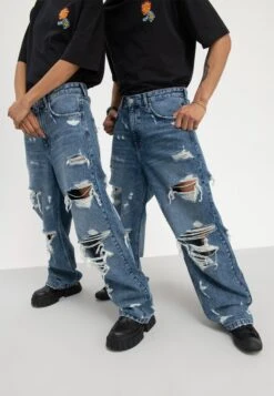 YOURTURN Unisex - Relaxed Fit Jeans - Light Blue Denim
