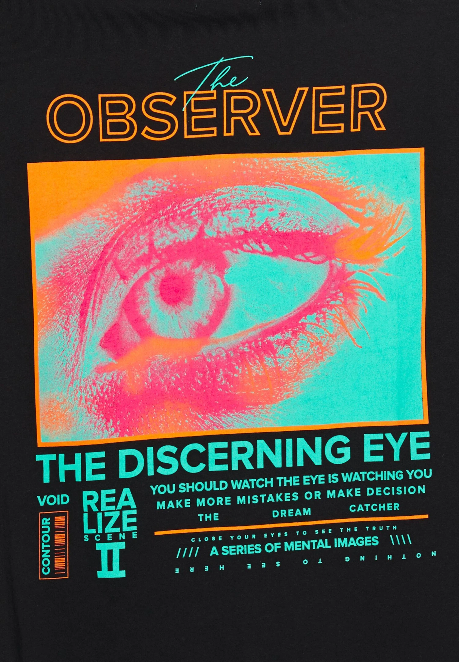 YOURTURN Unisex Observer- T-Shirt Print - Black 5 YOURTURN Unisex Observer- T-Shirt Print - Black - Afbeelding 3