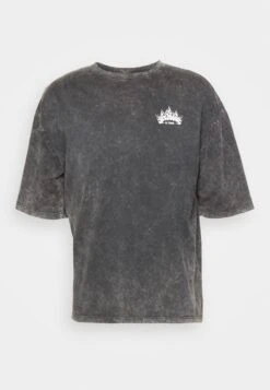 YOURTURN Skull Graphic Tee Unisex - T-Shirt Print - Mottled Black -Yourturn 3341a74bddf74d959dffbf4e41605549