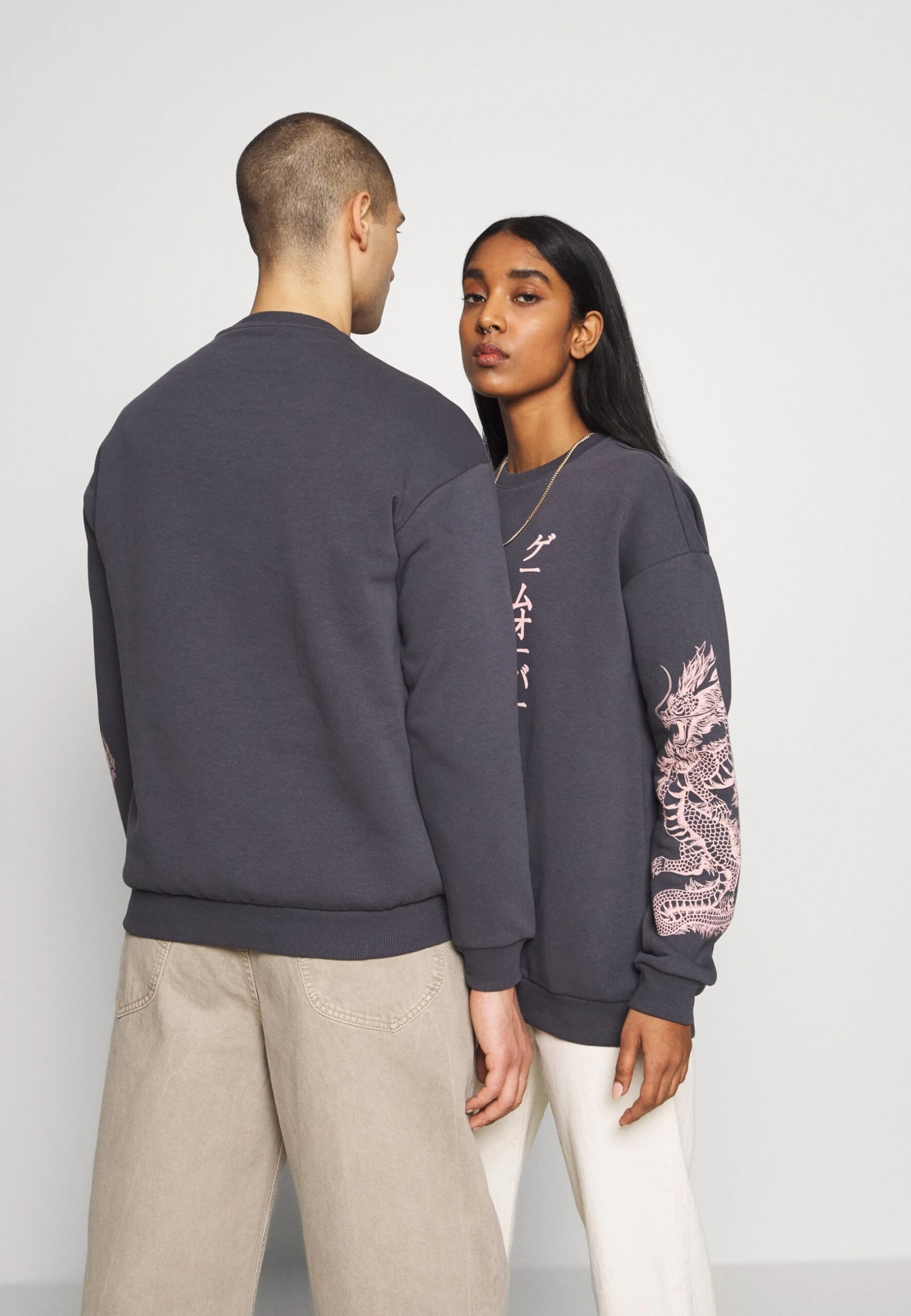 YOURTURN Sweater - Dark Gray 5 YOURTURN Sweater - Dark Gray - Afbeelding 3