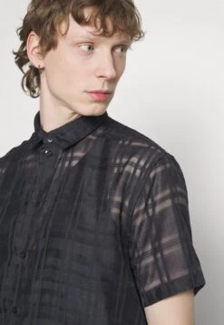 YOURTURN Mesh Shirt - Overhemd - Black -Yourturn 3eb59c6420064024a38dee89e33e9c11