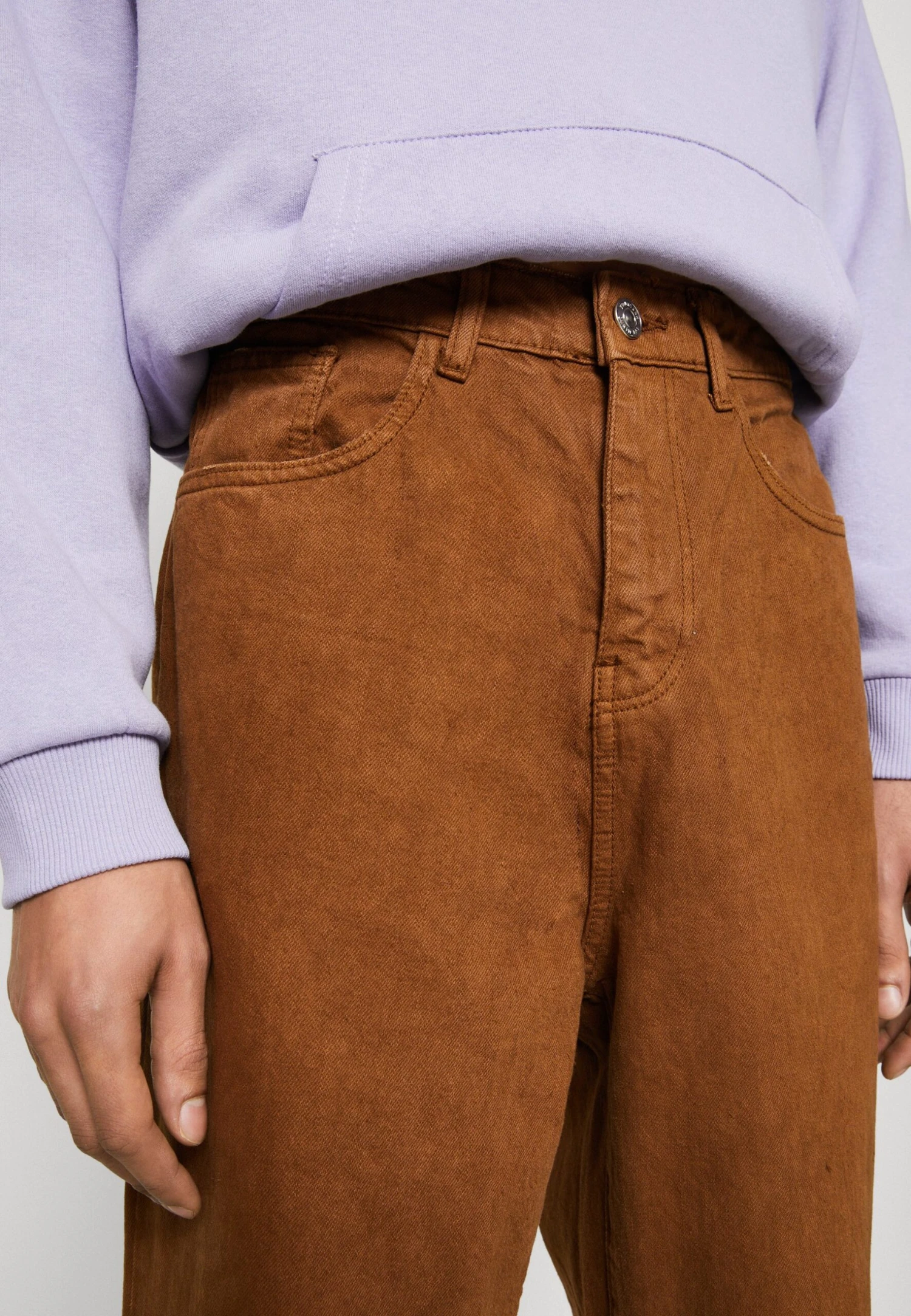 YOURTURN Unisex - Relaxed Fit Jeans - Brown 6 YOURTURN Unisex - Relaxed Fit Jeans - Brown - Afbeelding 4