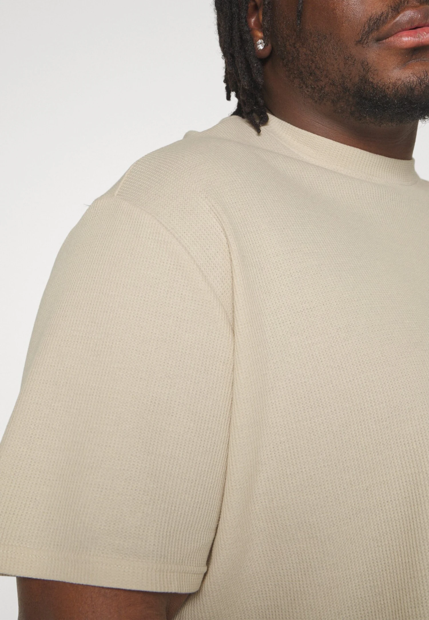 YOURTURN Unisex - T-Shirt Basic -Light Green/ Off-White 11 YOURTURN Unisex - T-Shirt Basic -Light Green/ Off-White - Afbeelding 9