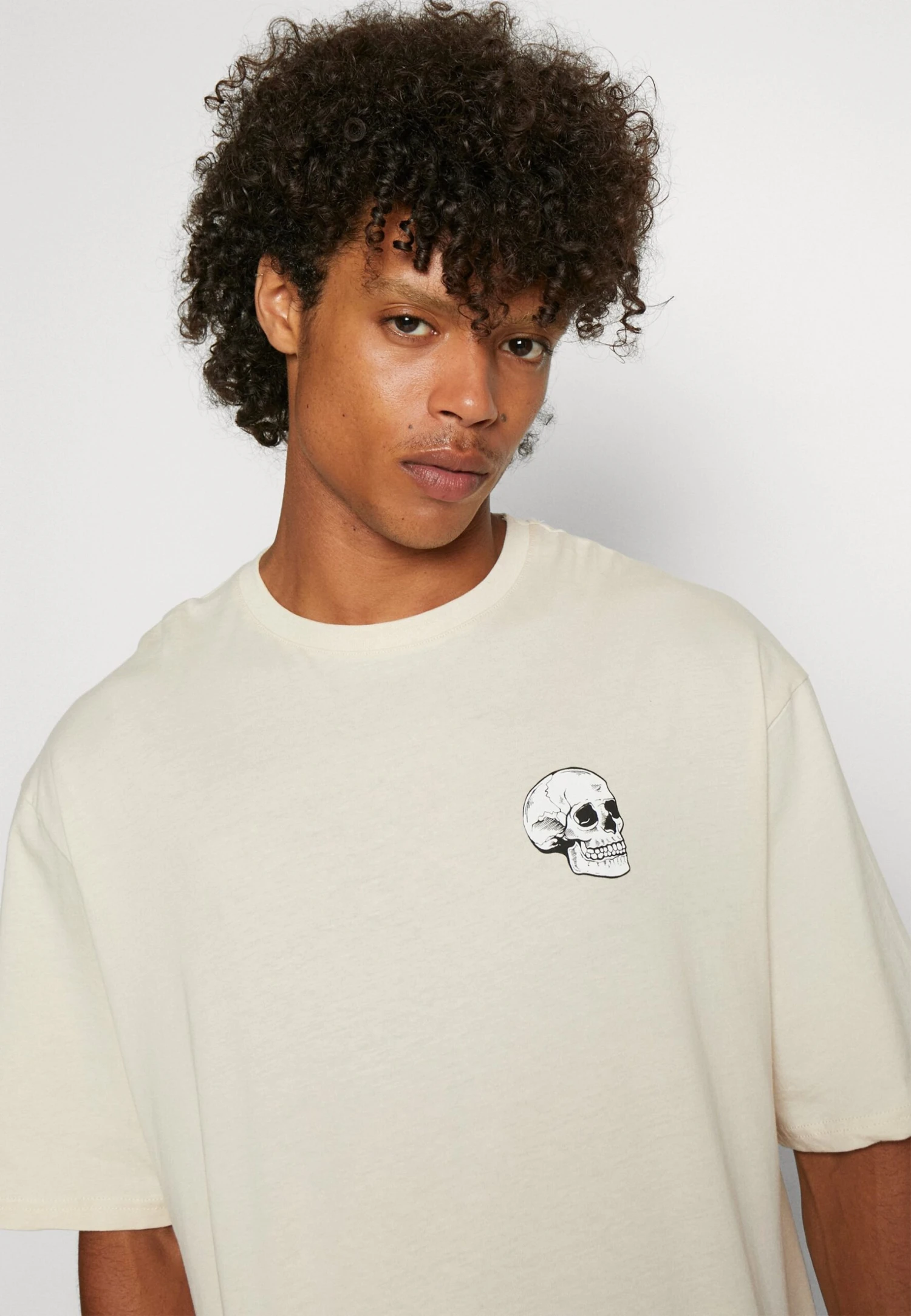 YOURTURN SkullGraphic- T-Shirt Print - Beige 6 YOURTURN SkullGraphic- T-Shirt Print - Beige - Afbeelding 4