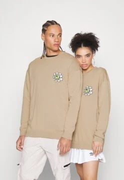 YOURTURN Crewneck With A Flower - Trui - Beige