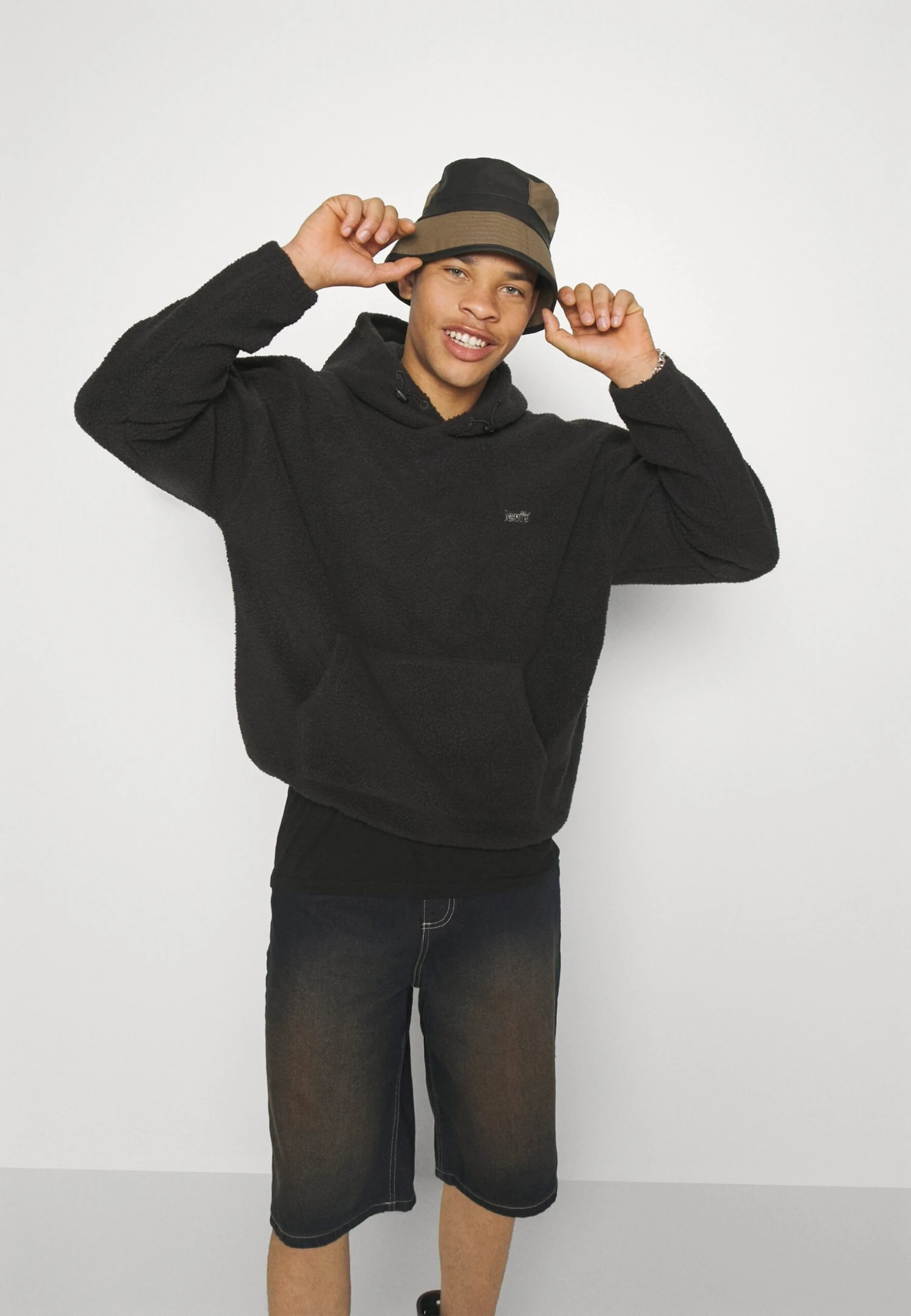 YOURTURN Unisex - Jeansshort - Dark Blue Denim 6 YOURTURN Unisex - Jeansshort - Dark Blue Denim - Afbeelding 4