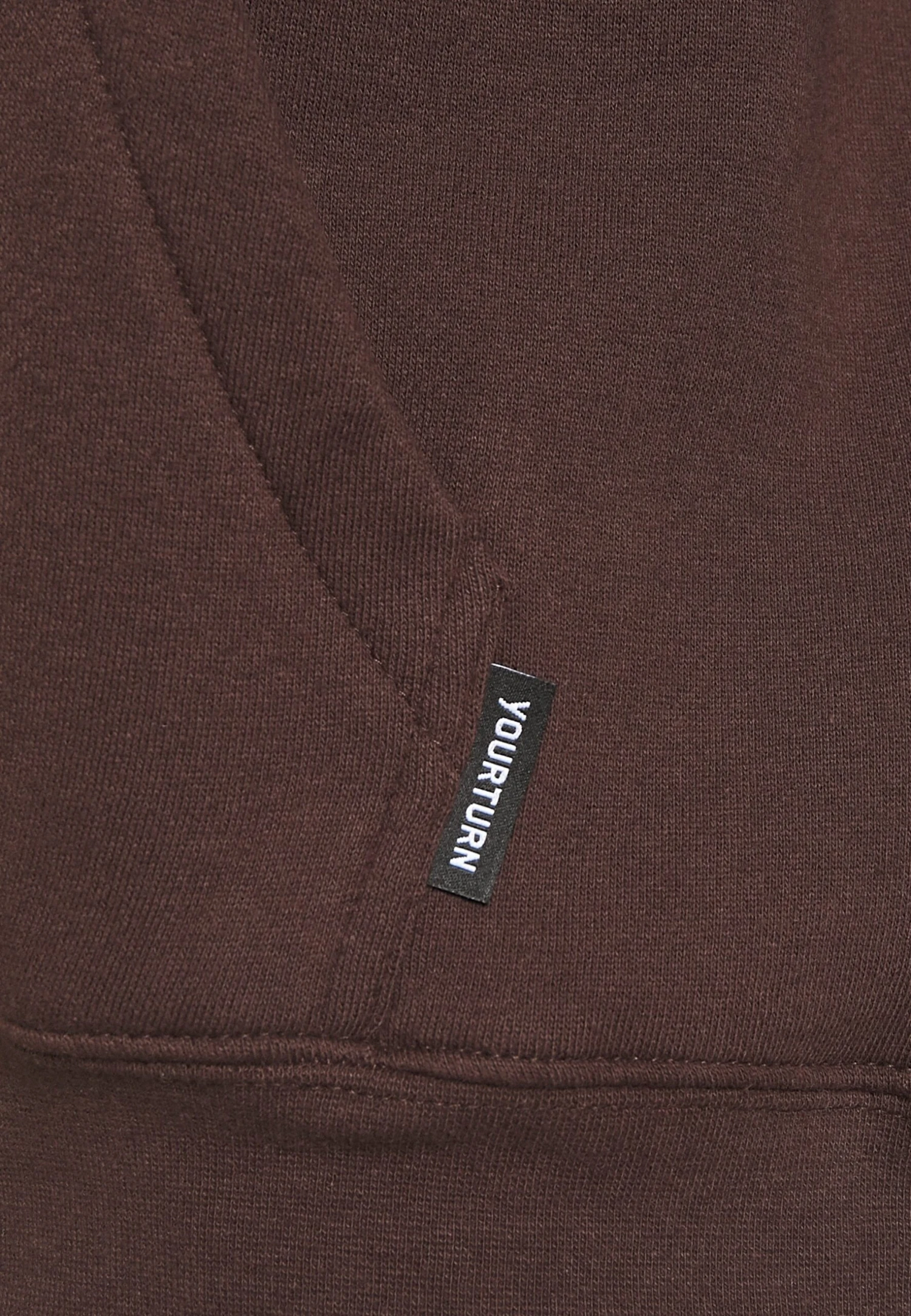 YOURTURN Unisex - Hoodie - Brown 5 YOURTURN Unisex - Hoodie - Brown - Afbeelding 3