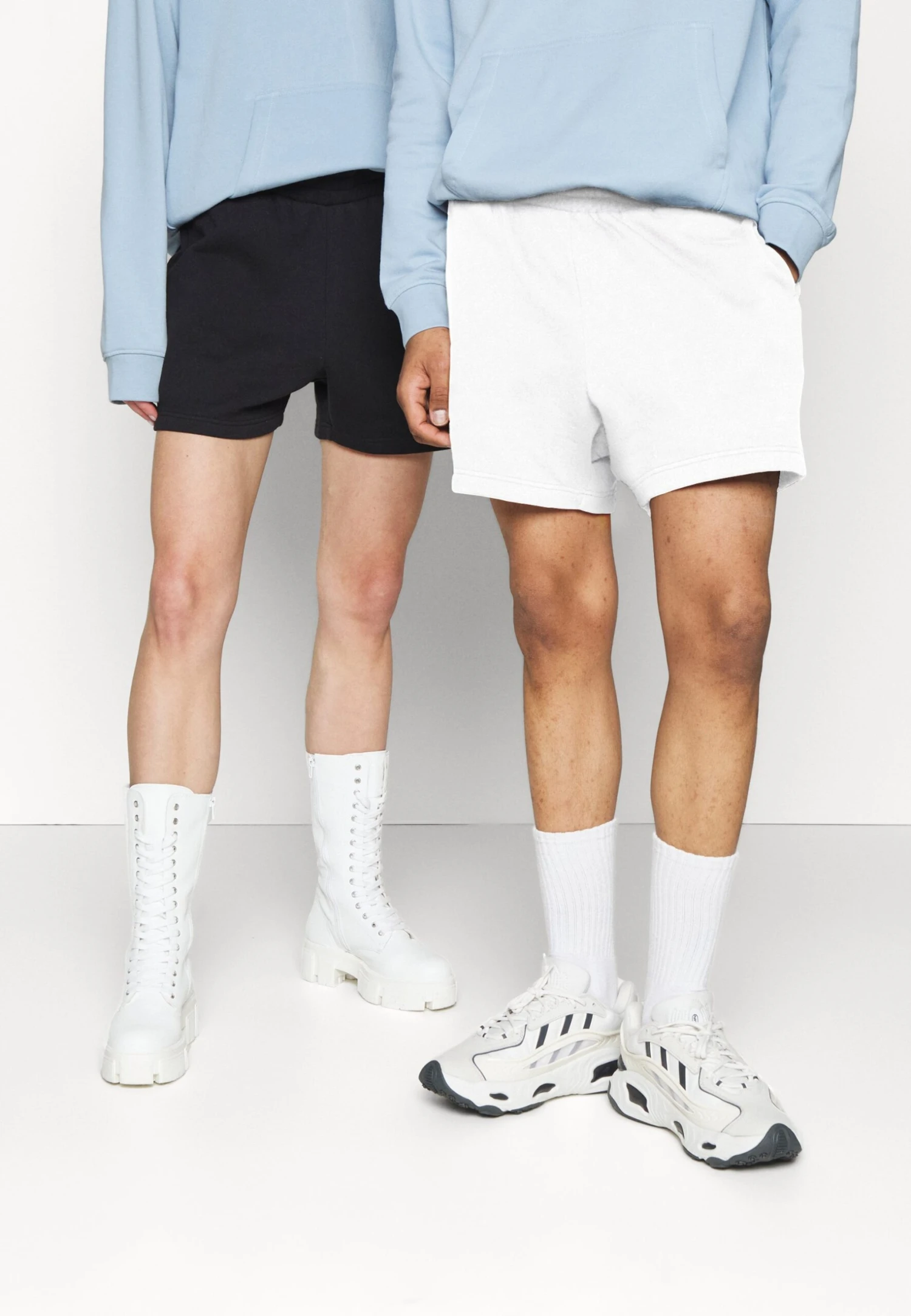 YOURTURN 2 Pack Unisex - Shorts - Black/White 4 YOURTURN 2 Pack Unisex - Shorts - Black/White - Afbeelding 2