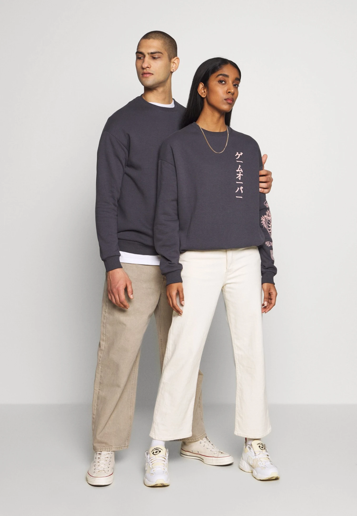 YOURTURN Sweater - Dark Gray 4 YOURTURN Sweater - Dark Gray - Afbeelding 2