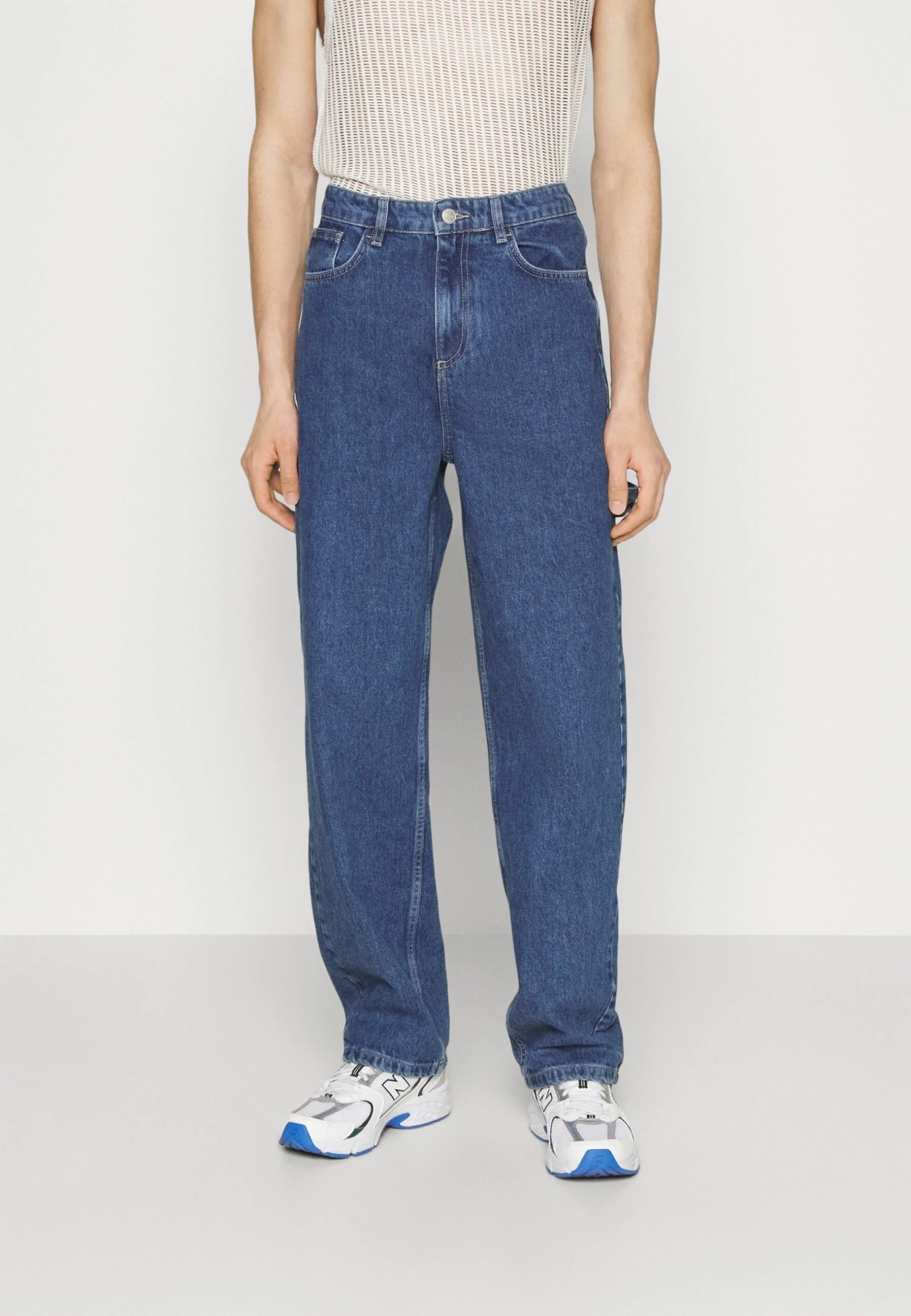 YOURTURN Unisex - Relaxed Fit Jeans - Dark Blue Denim 3 YOURTURN Unisex - Relaxed Fit Jeans - Dark Blue Denim