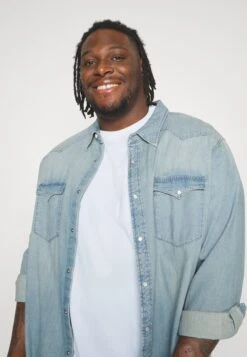 YOURTURN Unisex 2 Pack- T-Shirt Basic - Light Blue/Dark Blue -Yourturn 803aae824a8d47309f17c30e8575b487