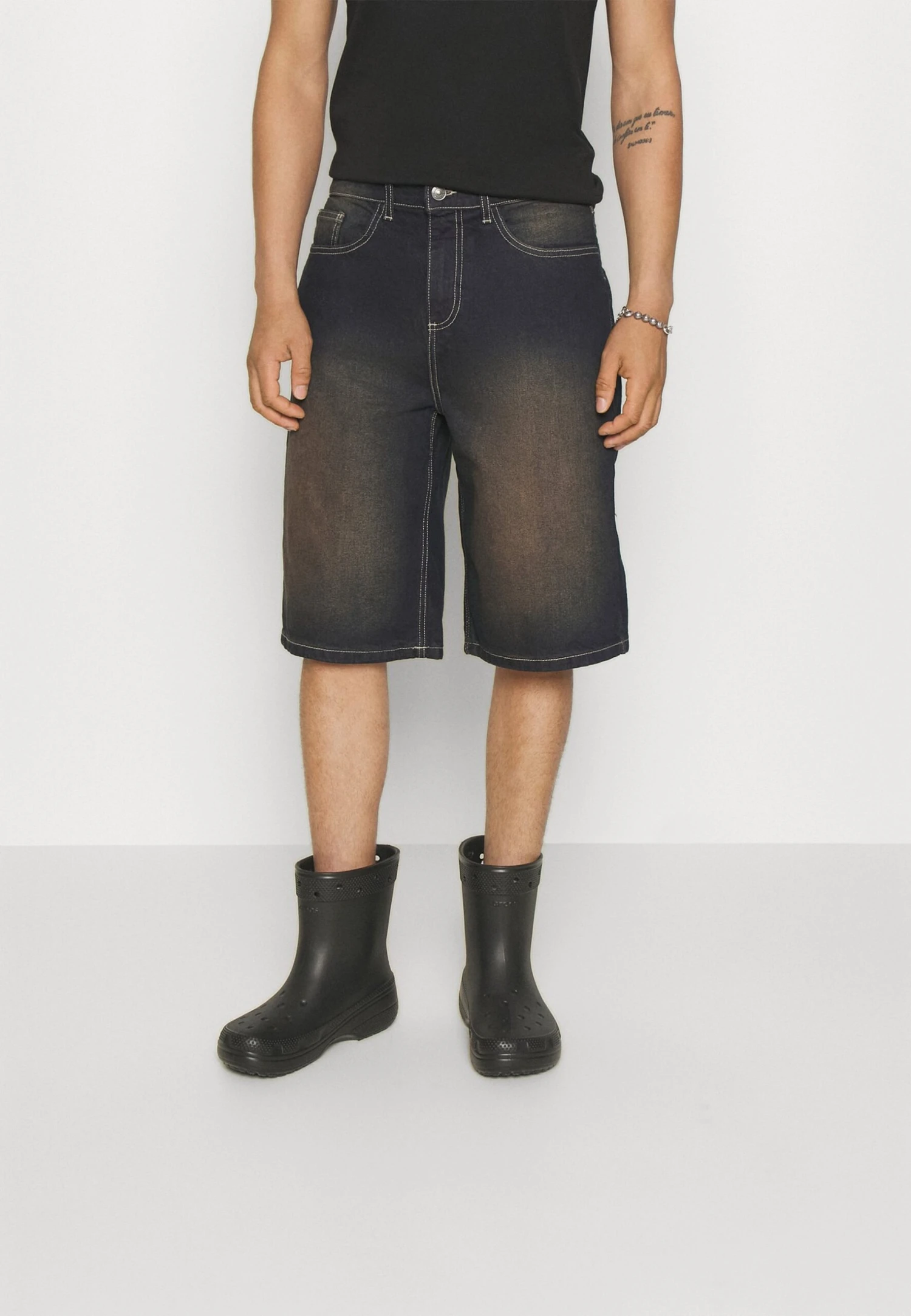 YOURTURN Unisex - Jeansshort - Dark Blue Denim 3 YOURTURN Unisex - Jeansshort - Dark Blue Denim