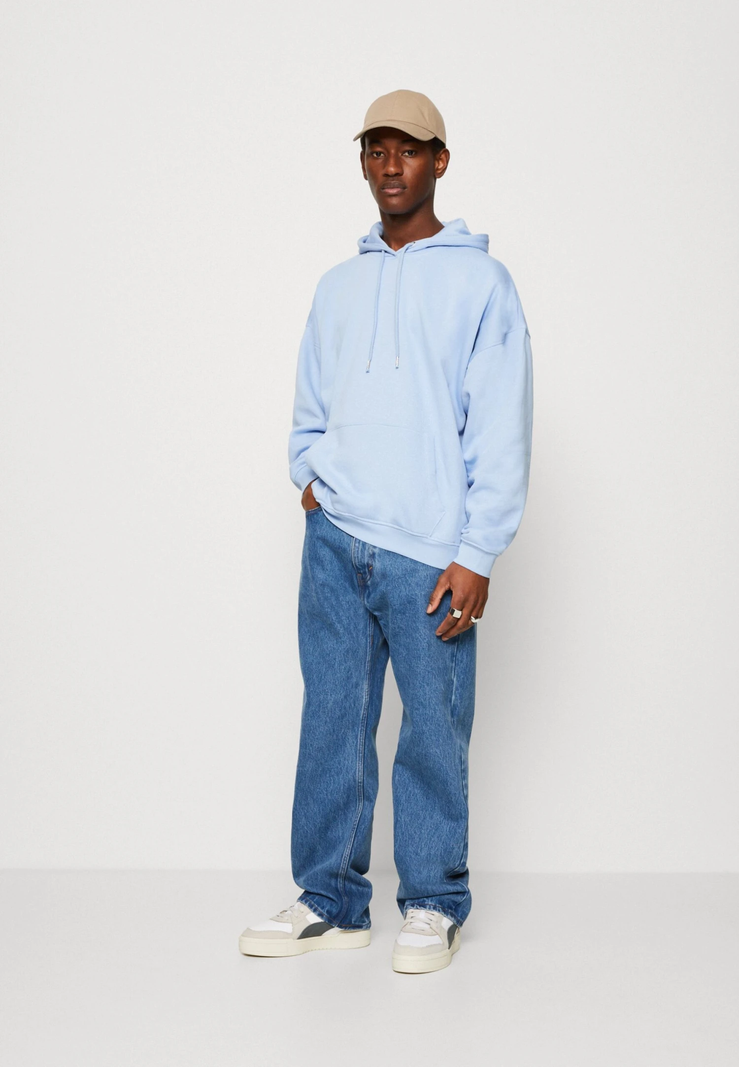 YOURTURN Super Oversized Unisex - Hoodie - Light Blue 4 YOURTURN Super Oversized Unisex - Hoodie - Light Blue - Afbeelding 2