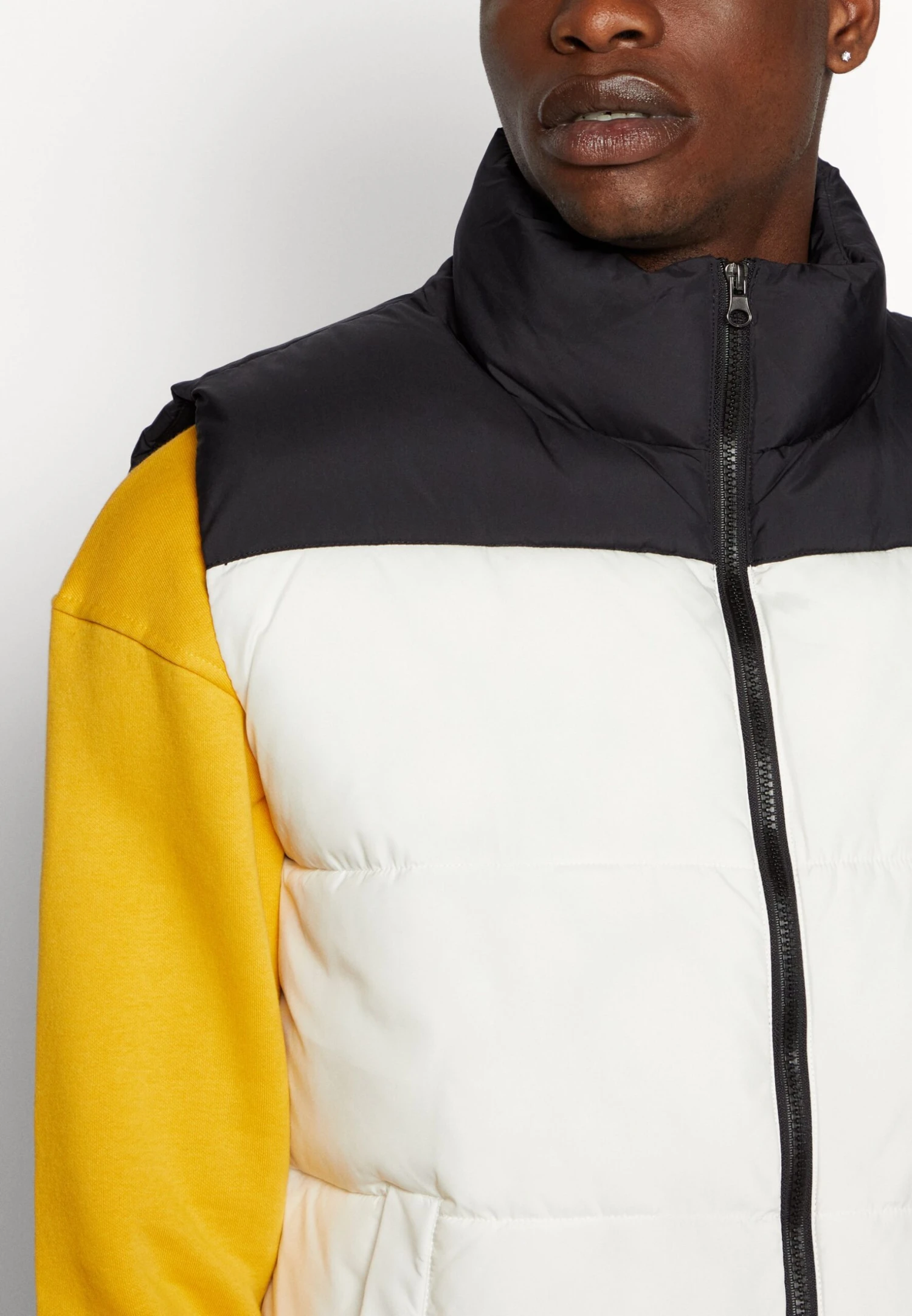 YOURTURN Puffer Vest Unisex - Bodywarmer - Black/White 8 YOURTURN Puffer Vest Unisex - Bodywarmer - Black/White - Afbeelding 6