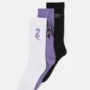 YOURTURN 3 Pack - Sokken - Black/Purple /Off-White -Yourturn b83332a3c39743f8916532c4ff098816