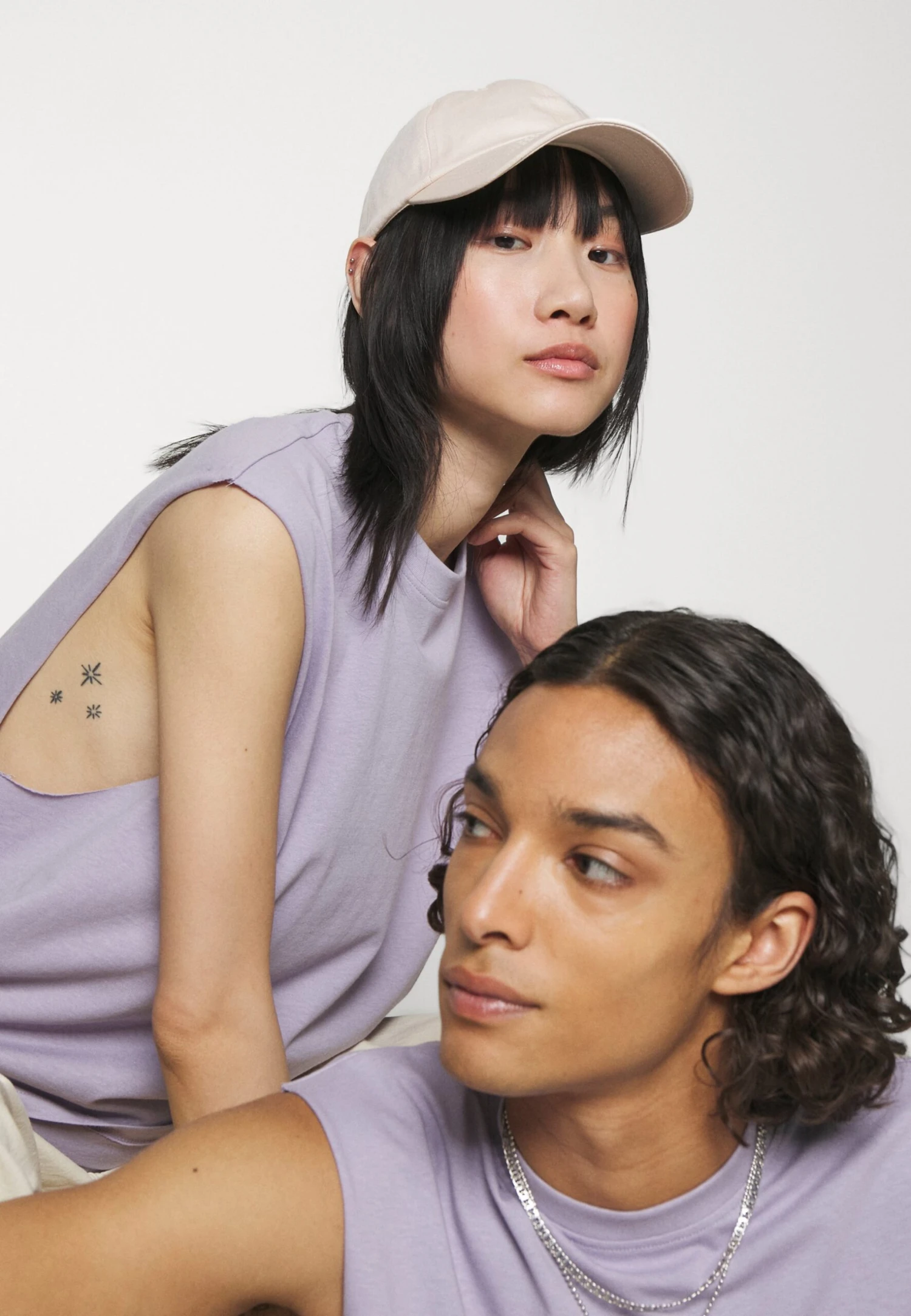 YOURTURN Unisex 2 Pack - Top - Lilac/Light Green 7 YOURTURN Unisex 2 Pack - Top - Lilac/Light Green - Afbeelding 5