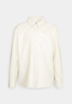 YOURTURN Unisex - Imitatieleren Jas - Beige -Yourturn c6cb063c676b4fd68f707b4c1cfdb5d9