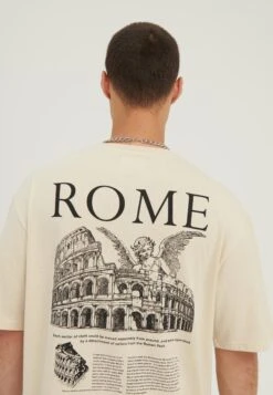 YOURTURN Rome Tee Unisex - T-Shirt Print - Mottled Light Brown 9 YOURTURN Rome Tee Unisex - T-Shirt Print - Mottled Light Brown -Yourturn c774f4903f4a4a26b535e119279a3abe
