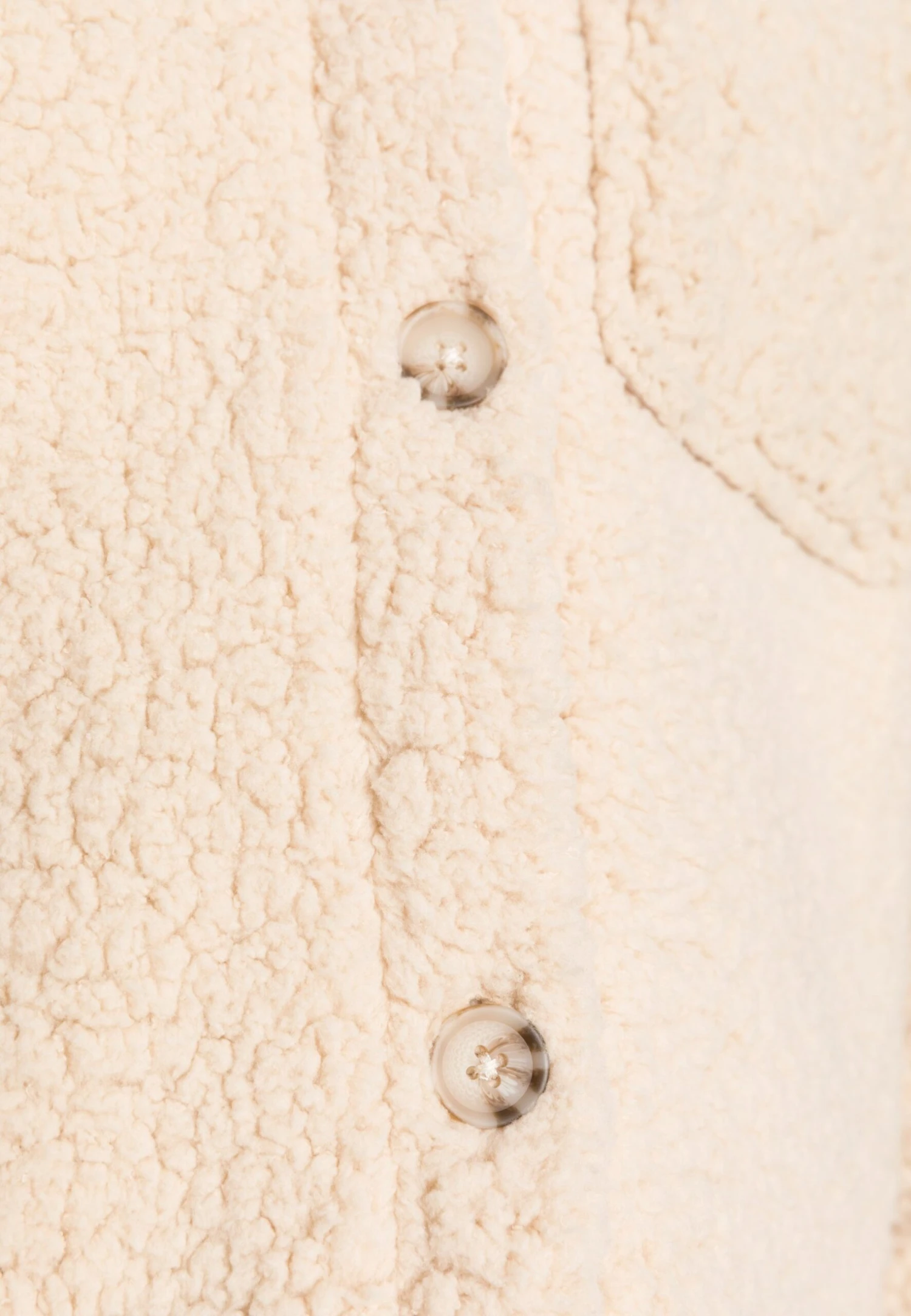 YOURTURN Sherpajacket Unisex - Fleecejas - Tan 7 YOURTURN Sherpajacket Unisex - Fleecejas - Tan - Afbeelding 5