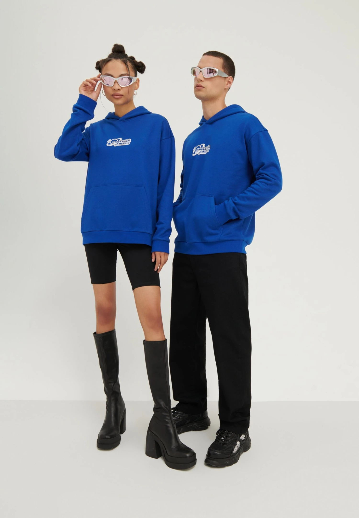 YOURTURN Unisex - Hoodie - Blue 4 YOURTURN Unisex - Hoodie - Blue - Afbeelding 2