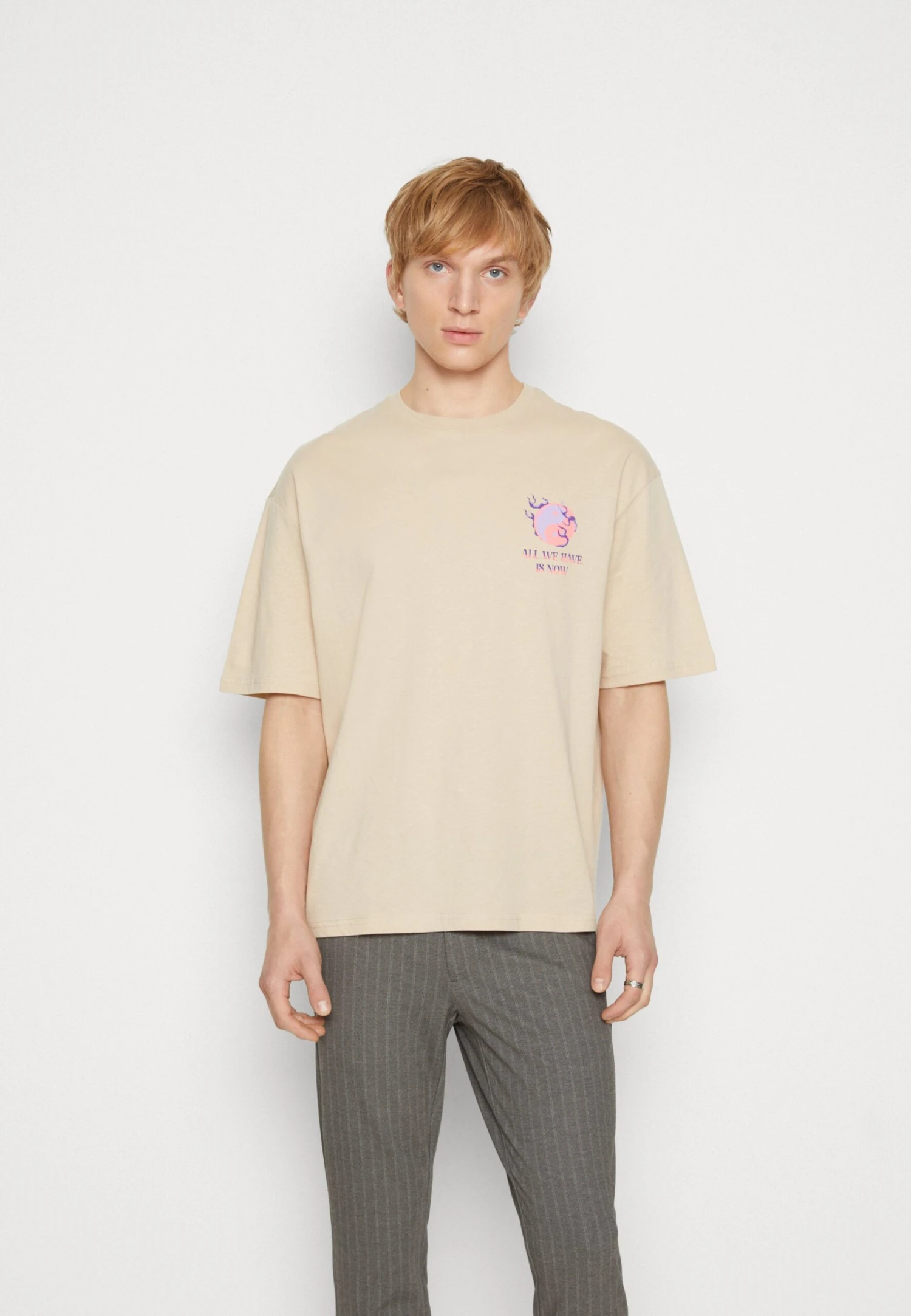 YOURTURN Graphic Tee Unisex - T-Shirt Print - Beige 3 YOURTURN Graphic Tee Unisex - T-Shirt Print - Beige