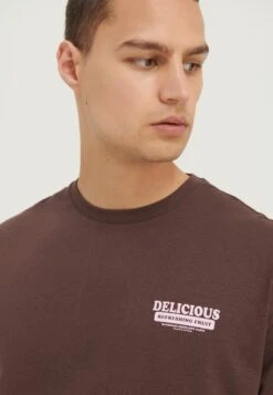 YOURTURN Unisex - T-Shirt Print - Brown -Yourturn e69624d641f14794b4f668b4cc2b8b7b