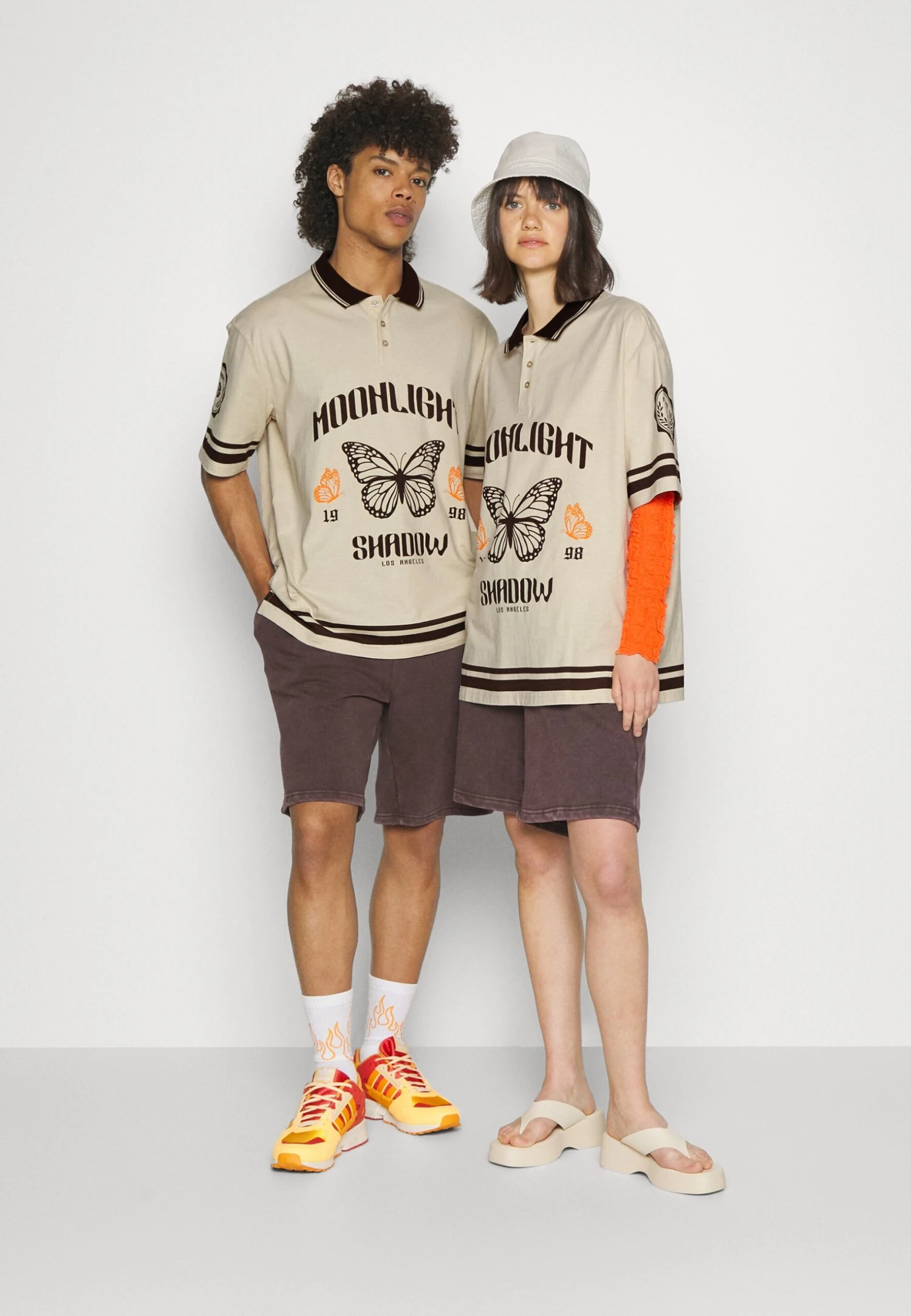 YOURTURN Unisex - Poloshirt - Off-White 4 YOURTURN Unisex - Poloshirt - Off-White - Afbeelding 2