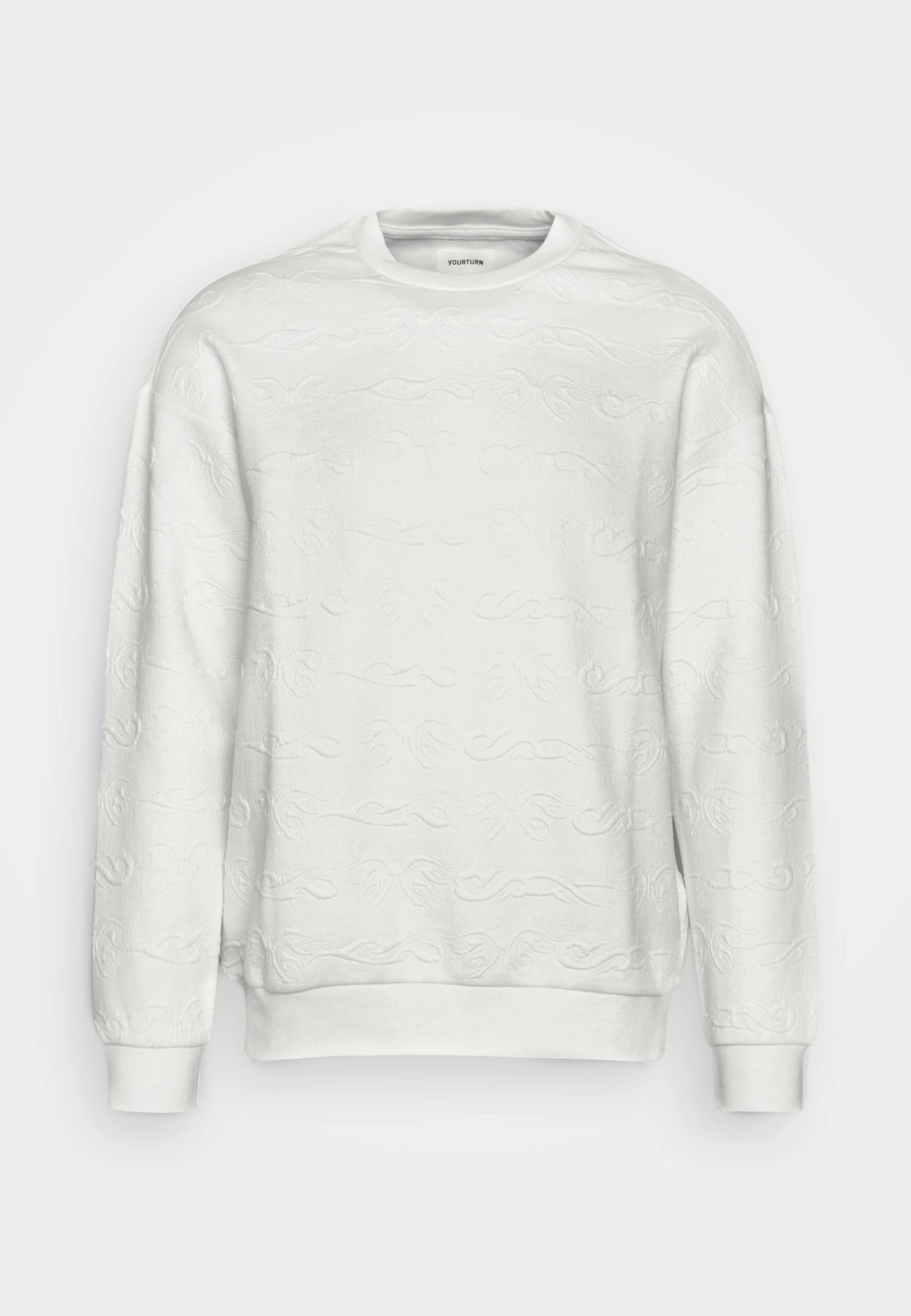 YOURTURN Tribal Embossed Unisex - Sweater - Off White 7 YOURTURN Tribal Embossed Unisex - Sweater - Off White - Afbeelding 5